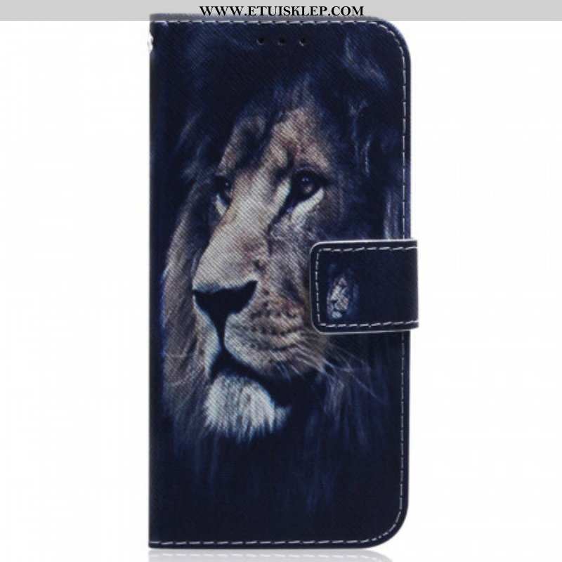 Etui Folio do Samsung Galaxy M53 5G Śniący Lew